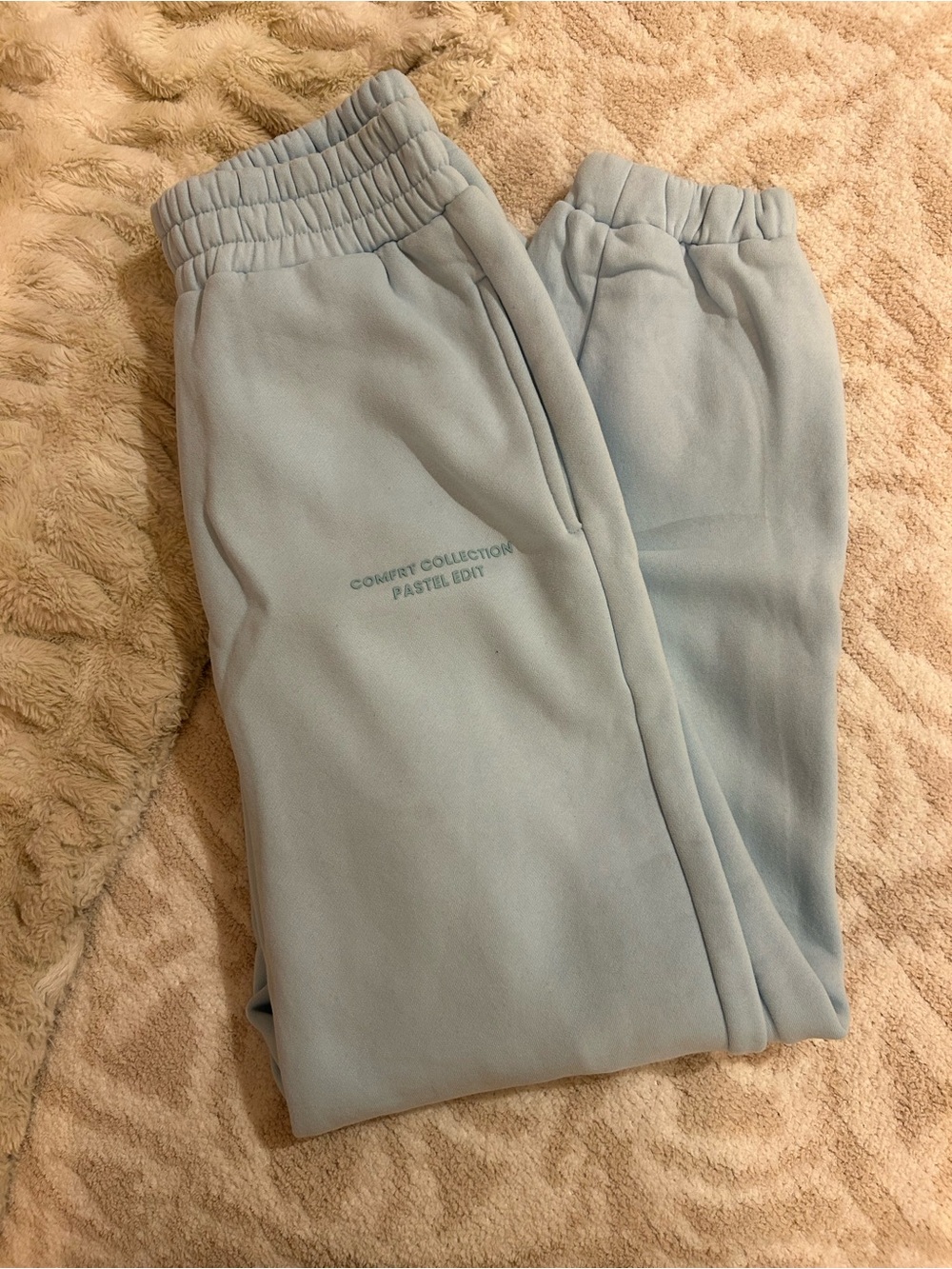 Comfort Colors Pastel Blue Cozy Track Pants